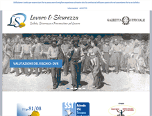 Tablet Screenshot of lavoroesicurezza.it